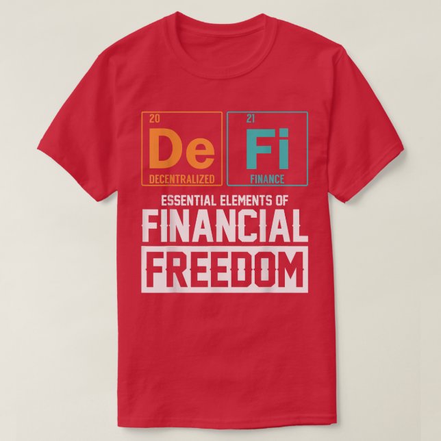 Defi Decentralized Finance  Elements of Financial  T-Shirt (Design Front)