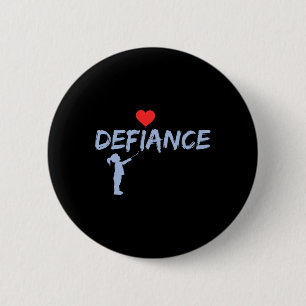 Defiance Anti Trump Impeach Retirement Resist Button