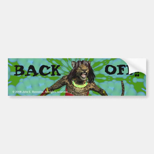 Defiance Back Off Bumper Sticker