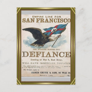 Defiance Clipper Sailing Postcard