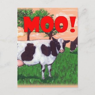 Defiant Cow Postcard