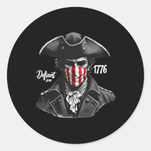 Defiant Since 1776 4 Classic Round Sticker