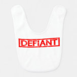 Defiant Stamp Baby Bib