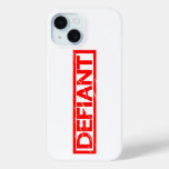 Defiant Stamp iPhone 15 Case