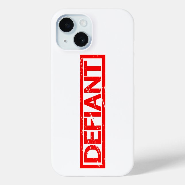 Defiant Stamp Case-Mate iPhone Case (Back)