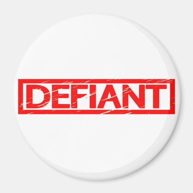 Defiant Stamp Magnet (Front)