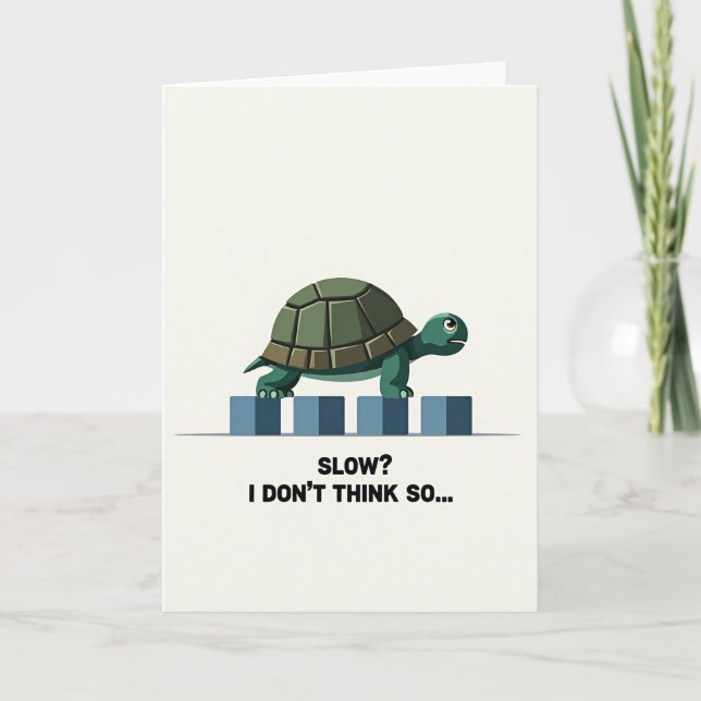 Defiant Turtle Fathers Day Card (Front)