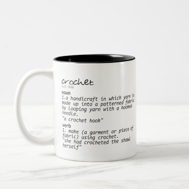 Define Crochet Mug (Left)
