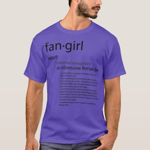 Define Fangirl Black T_Shirt