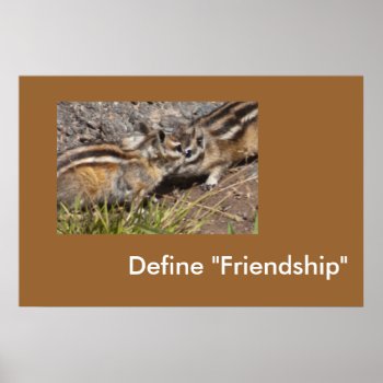 Define "friendship" Poster by bluerabbit at Zazzle
