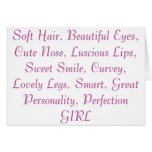 Define Girl Cards (Front Horizontal)