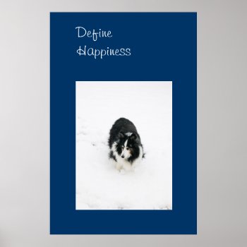 Define Happiness Poster by bluerabbit at Zazzle