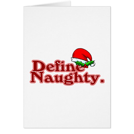 Define Naughty. Card