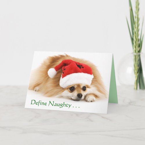 Define Naughty Christmas card