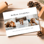 Define Naughty Funny Pet Dog Photo Christmas Holiday Card<br><div class="desc">Introducing our "Define Naughty Funny Pet Dog Photo Christmas Holiday Card, " a delightful and humorous option for embracing the festive spirit with your furry companion. This card features a playful pet dog and adds a comedic twist to the traditional holiday list of behavior. If you're a dog lover or...</div>