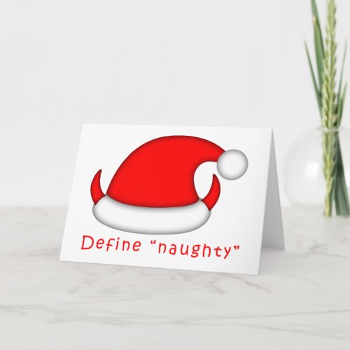 Define Naughty Holiday Card