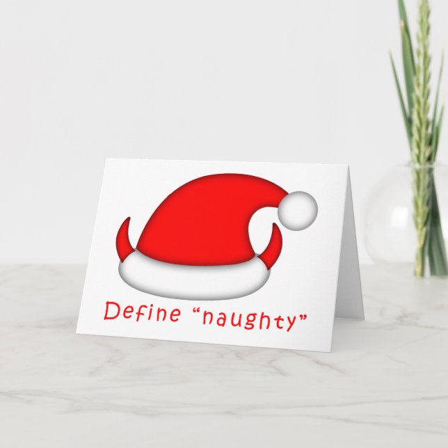 Define Naughty Holiday Card (Front)