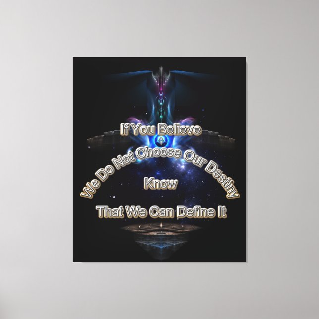 Define Your Destiny II Canvas Print (Front)