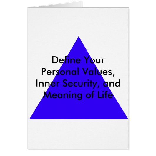 Define Your Personal Values, Inner Security Gifts (Front)