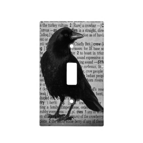 Defining Crow Light Switch Cover