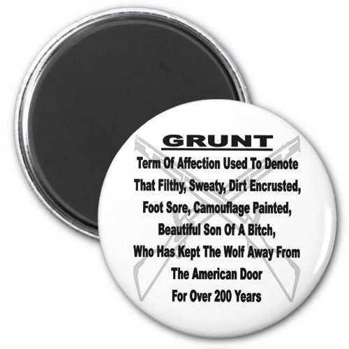 Defining The US Military GRUNT Magnet