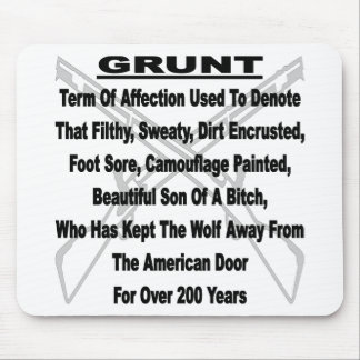 Defining The US Military GRUNT Mouse Pad