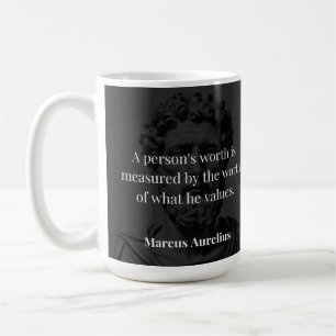 Defining Worth: Marcus Aurelius on Values Coffee Mug