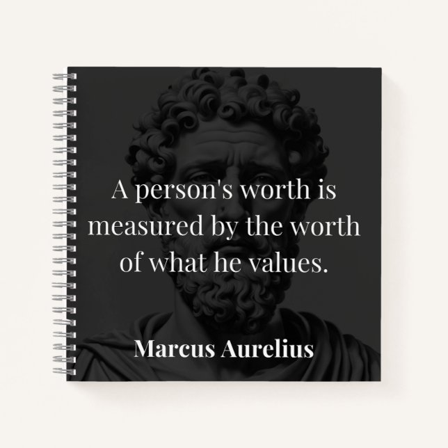 Defining Worth: Marcus Aurelius on Values Notebook (Front)