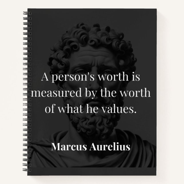 Defining Worth: Marcus Aurelius on Values Notebook (Front)
