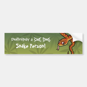 Definitely a Snake Person Bumper Sticker