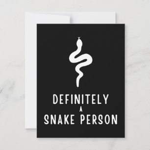 Definitely a Snake Person, Snake Lover Funny Gift