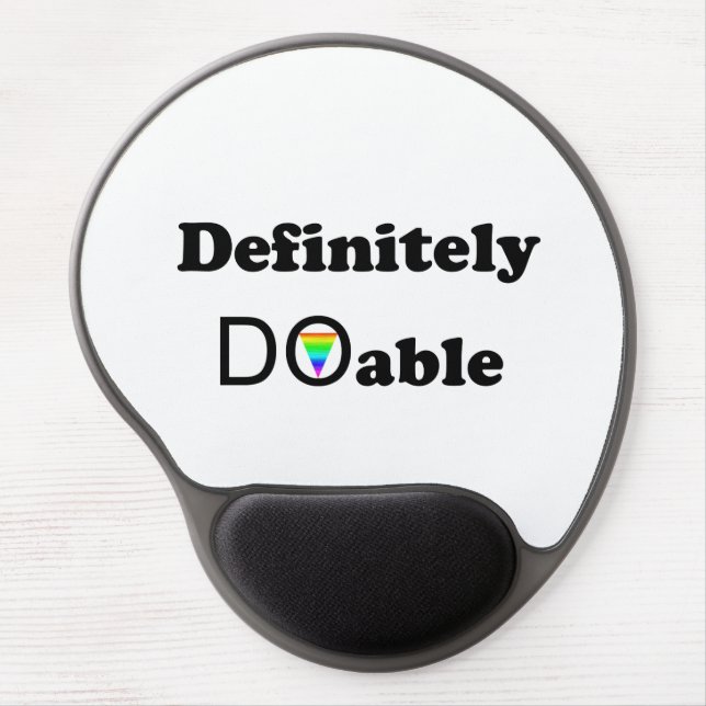 Definitely Doable Gel Mouse Pad (Front)