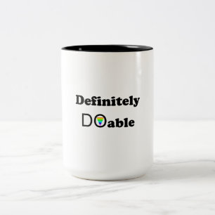 Definitely Doable Two-Tone Coffee Mug