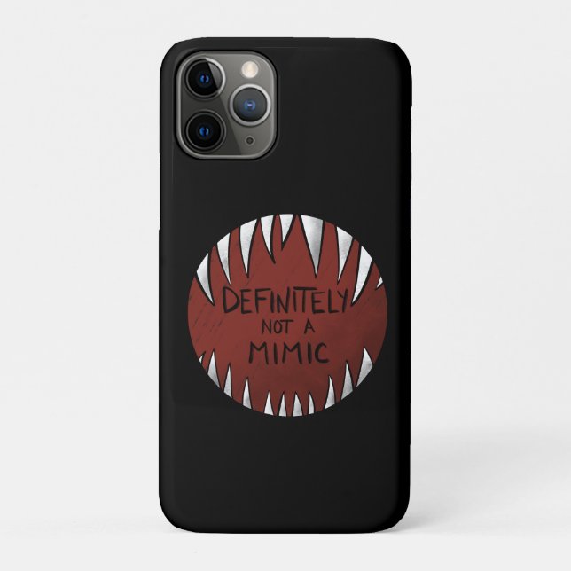 Definitely NOT a Mimic D&D Gaming Gifts Case-Mate iPhone Case (Back)