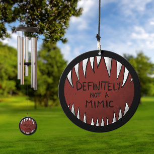Definitely NOT a Mimic D&D Gaming Gifts Wind Chime