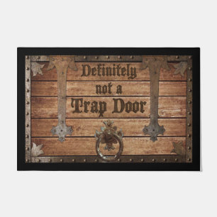 Definitely Not A Trap Door doormat, Funny Doormat