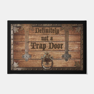 Definitely Not A Trap Door doormat, Funny Doormat