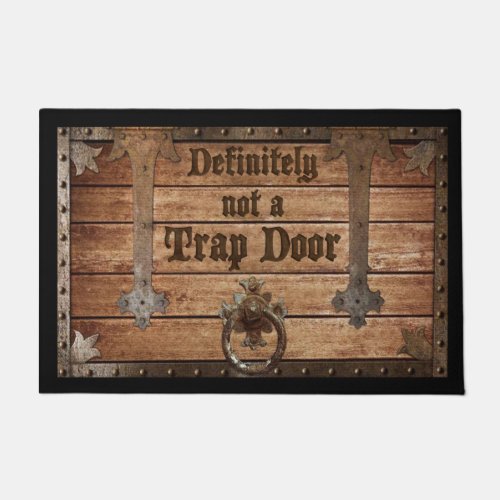 Definitely Not A Trap Door Doormat Game Lover Doormat