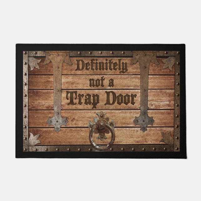 Definitely Not A Trap Door Doormat, Game Lover Doormat (Front)