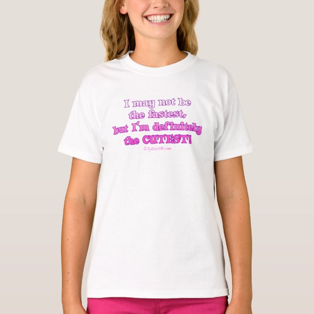 Definitely the Cutest Girl's Motocross T-Shirt (Front)