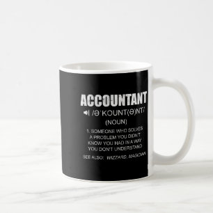 Definition accountant funny cpa gift taxation audi coffee mug