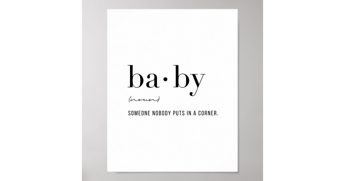 definition-baby-poster-zazzle