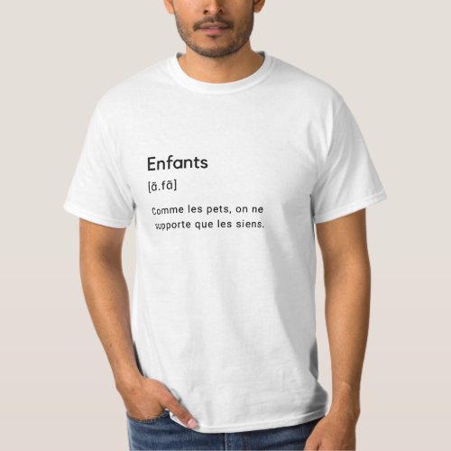 Dfinition drle du mot enfants T_Shirt