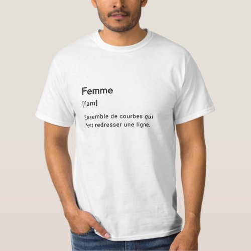 Dfinition drle du mot femme T_Shirt