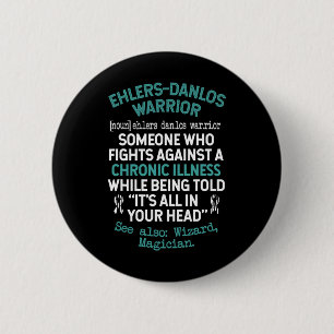Definition Eds Warrior Syndrome Awareness  Button