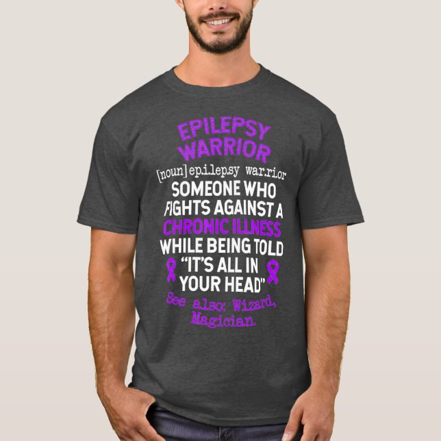 Definition Epilepsy Warrior Epilepsy Awareness T-Shirt (Front)
