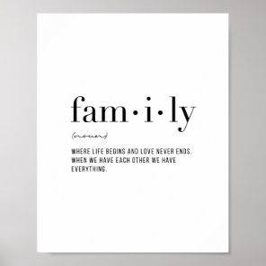 Definition Family Poster
