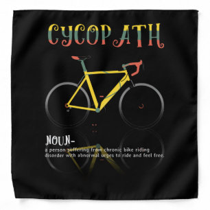Definition Funny Cycling Addict Gift for Bandana