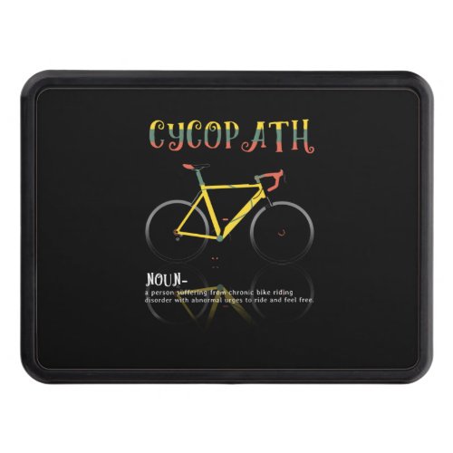 Definition Funny Cycling Addict Gift for Hitch Cover