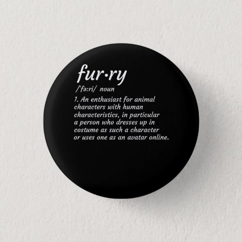 Definition Furry Fandom Furries Design Cosplay Button